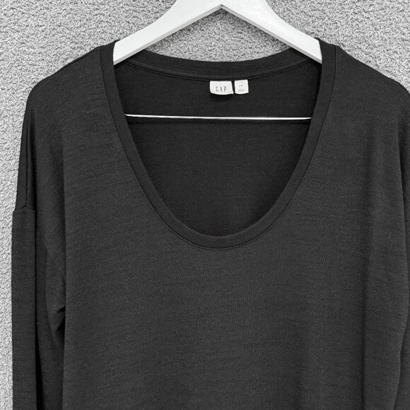 Gap Softspun Long Sleeve Scoopneck T-Shirt Large - Picture 2 of 7